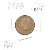 1908 INDIAN HEAD PENNY