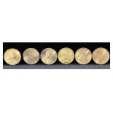 6 - 2000-D SACAGAWEA DOLLARS