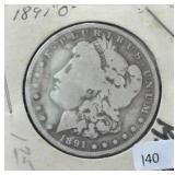 1891-O MORGAN SILVER DOLLAR