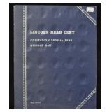 LINCOLN CENT BOOK - 1909-1940 - PARTIAL
