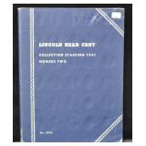LINCOLN CENT BOOK - STARTING 1941 - FULL