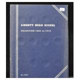 LIBERTY HEAD NICKEL BOOK - PARTIAL - 18 COINS
