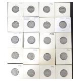 20 VARIOUS DATE BUFFALO NICKELS
