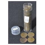 ROLL OF 50 - 1960-D LINCOLN CENTS - SMALL D