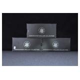 3 EISENHOWER DOLLAR COLLECTION SETS: 2 COINS PER S