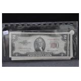 10 - 1953 AND 1963 - RED SEAL $2 BILLS