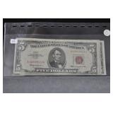 5 - 1963 - RED SEAL $5 BILLS