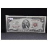 1963 RED SEAL $2 BILL