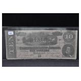 1864 - $10 CONFEDERATE NOTE