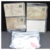 8 EAST TN POSTCARDS AND BAG OF CANCELLED STAMPS