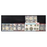 1971-P&D UNC COIN SET, 2 - 1977-P&D UNC COIN SETS,