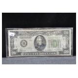 SERIES OF 1934 - $20 FEDERAL RESERVE NOTE