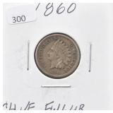 1860 INDIAN HEAD PENNY