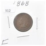 1868 INDIAN HEAD PENNY