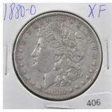 1880-O MORGAN SILVER DOLLAR