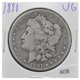 1881 MORGAN SILVER DOLLAR