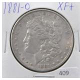 1881-O MORGAN SILVER DOLLAR