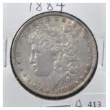1884 MORGAN SILVER DOLLAR