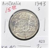 1943-S AUSTRALIA FLORIN