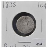 1835 SILVER BUST DIME