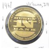 1968 URBANA, IL MEDAL