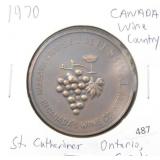 1970 CANADA WINE COUNTRY MEDAL