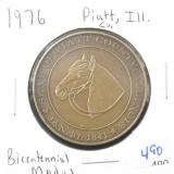 1976 PIATT COUNTY, IL BICENTENNIAL MEDAL