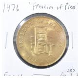 1976 "FREEDOM OF THE PRESS" FAMILY WEEKLY MEDAL