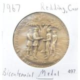 1967 REDDING, CONN BICENTENNIAL MEDAL