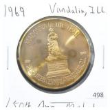 1969 VANDALIA, IL 150TH ANNIVERSARY MEDAL