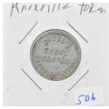 KNOXVILLE SPORTS CENTER TOKEN