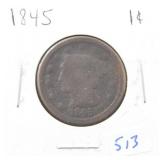 1845 LARGE CENT