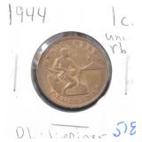 1944 PHILIPPINES 1 CENTAVO - UNC