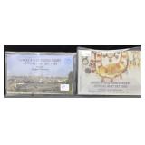 1989 AND 1990 ISRAEL PIEFORT MINT SETS