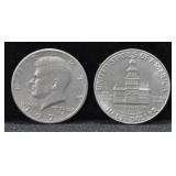 22 CLAD KENNEDY HALF DOLLARS