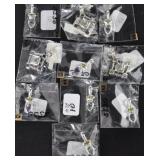 10 PIECES OF STERLING SILVER JEWELRY