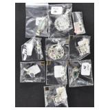 10 PIECES OF STERLING SILVER JEWELRY