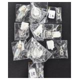 10 PIECES OF STERLING SILVER JEWELRY