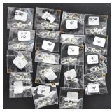 18 PIECES OF STERLING SILVER JEWELRY
