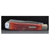 CASE XX 2 BLADE FOLDING POCKET KNIFE - REDBONE HAN