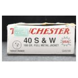 50 ROUNDS OF WINCHESTER 40 S&W AMMUNITION