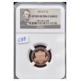2013-S LINCOLN CENT - NGC GRADED: PF69RD ULTRA