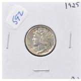 1925 MERCURY SILVER DIME