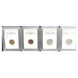 GROUPING: 1956 & 1953 JEFFERSON NICKELS, 2004-D