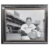 YOGI BERRA SIGNED AND FRAMED PHOTO
