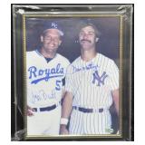 BRETT/MATTINGLY SIGNED AND FRAMED PHOTO