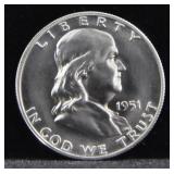 1951 FRANKLIN PROOF HALF DOLLAR