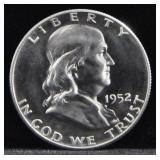 1952 FRANKLIN PROOF HALF DOLLAR