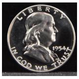 1954 FRANKLIN PROOF HALF DOLLAR