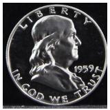 1959 FRANKLIN PROOF HALF DOLLAR